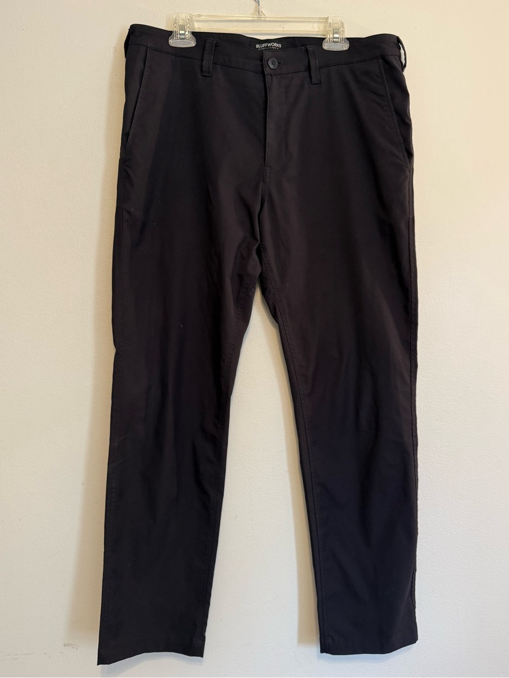 Bluffworks Pants Mens 36x32 Blue Ascender Tailored Fit Chino Performance Travel